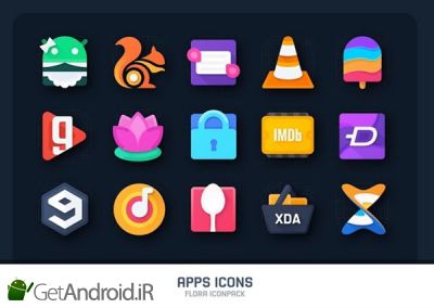 دانلود Flora  Material Icon Pack اندروید
