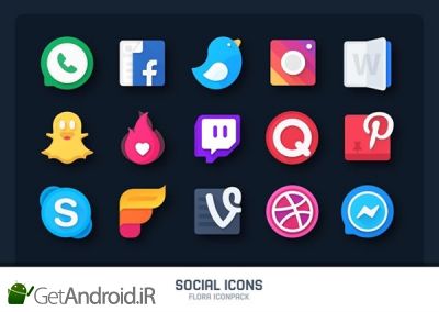 دانلود Flora  Material Icon Pack اندروید