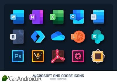 دانلود Flora  Material Icon Pack اندروید