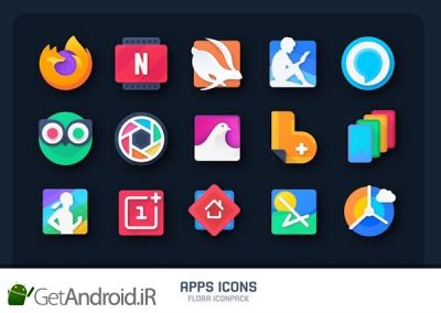دانلود Flora  Material Icon Pack اندروید