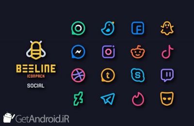 دانلود BeeLine Icon Pack اندروید