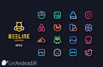 دانلود BeeLine Icon Pack اندروید