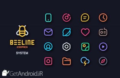 دانلود BeeLine Icon Pack اندروید