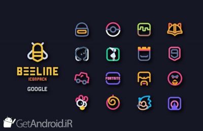 دانلود BeeLine Icon Pack اندروید
