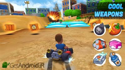 دانلود Boom Karts - Multiplayer Kart Racing اندروید