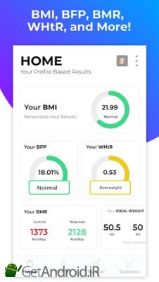 دانلود BMI Calculator Body Fat Percentage & Ideal Weight اندروید