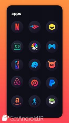 دانلود Hera Dark Icon Pack - Circle Shaped Dark Icons اندروید