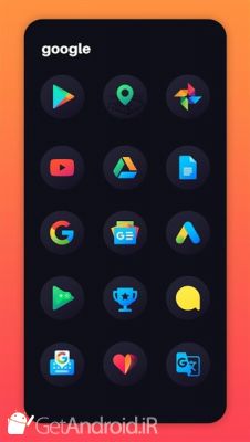 دانلود Hera Dark Icon Pack - Circle Shaped Dark Icons اندروید