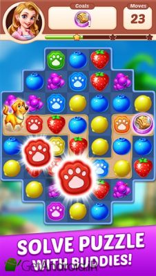 دانلود Fruit Genies - Match 3 Puzzle Games Offline اندروید