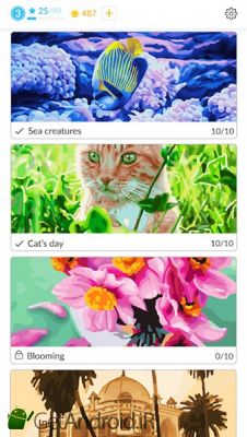 دانلود April Coloring - Oil Paint by Number for adults اندروید