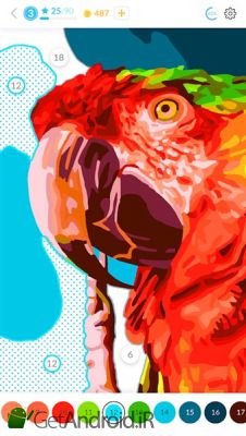 دانلود April Coloring - Oil Paint by Number for adults اندروید