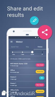 دانلود Meteor: Speed Test for 3G, 4G, Internet & WiFi اندروید