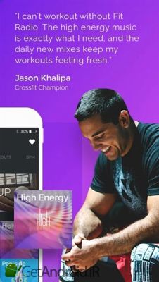 دانلود Fit Radio Workout Music & Coach اندروید
