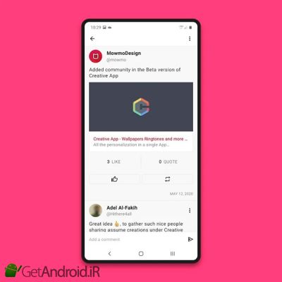 دانلود Creative App - Wallpapers Ringtones and more اندروید