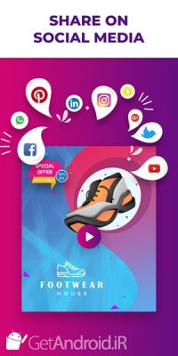 دانلود Flyer Maker, Poster Maker With Video اندروید