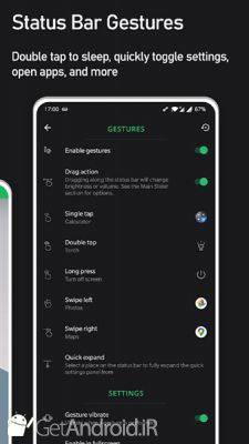 دانلود Super Status Bar - Gestures, Notifications & more اندروید
