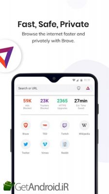 دانلود Brave Private Browser Fast, safe web browser اندروید
