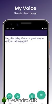 دانلود My Voice - Text To Speech (TTS) اندروید
