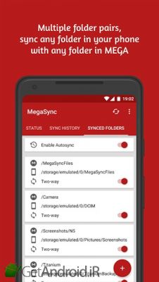 دانلود Autosync for MEGA - MegaSync اندروید
