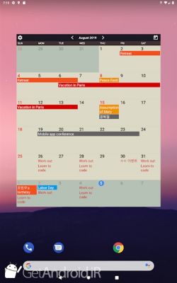 دانلود Calendar Widgets  Month Agenda calendar widget اندروید