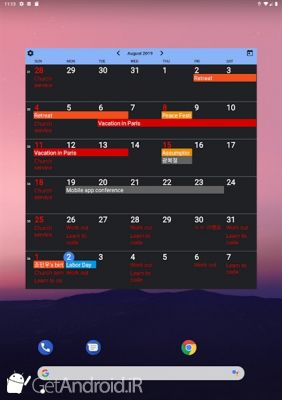 دانلود Calendar Widgets  Month Agenda calendar widget اندروید