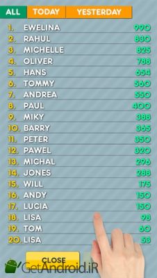 دانلود One By One - Multilingual Word Search اندروید