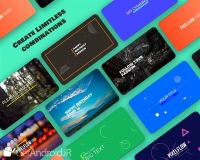 دانلود PixelFlow - Intro maker and text animator اندروید