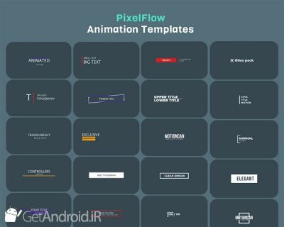 دانلود PixelFlow - Intro maker and text animator اندروید