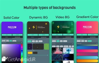 دانلود PixelFlow - Intro maker and text animator اندروید