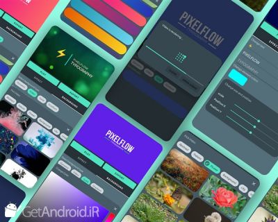 دانلود PixelFlow - Intro maker and text animator اندروید