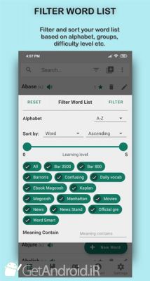 دانلود Word Store save, practice and learn vocabulary اندروید