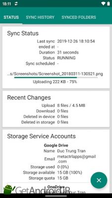 دانلود Autosync - Universal cloud sync and backup اندروید