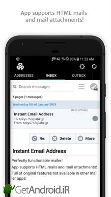 دانلود Instant Email Address - Multipurpose free email! اندروید
