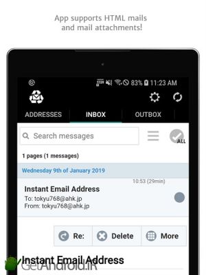 دانلود Instant Email Address - Multipurpose free email! اندروید