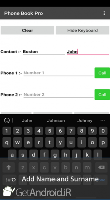 دانلود Phone Book Pro اندروید