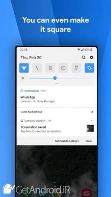 دانلود One Shade Custom Notifications and Quick Settings اندروید