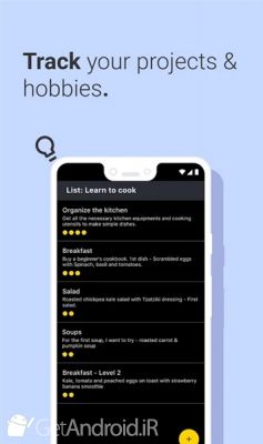 لیست کارهای روزانه