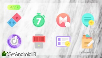 دانلود Afterglow Icons Pro اندروید