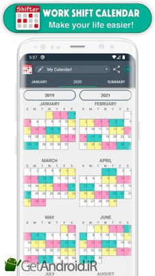 دانلود Work Shift Calendar اندروید