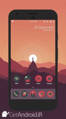 مجموعه آیکون دایره ای اندروید