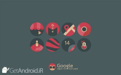 دانلود Sagon Circle Icon Pack Dark UI اندروید