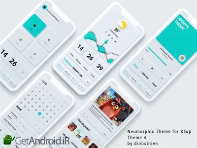 دانلود Neumorphic Theme for KLWP Vol 1 اندروید