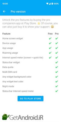 دانلود Data counter widget: Data usage manager / monitor اندروید