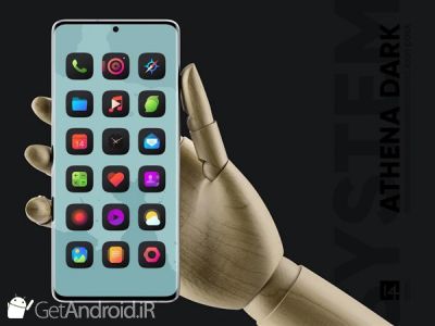 دانلود Athena Dark Icon Pack - Dark Squircle Icons اندروید