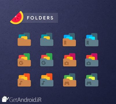 دانلود مجموعه آیکن Sliced Icon Pack اندروید