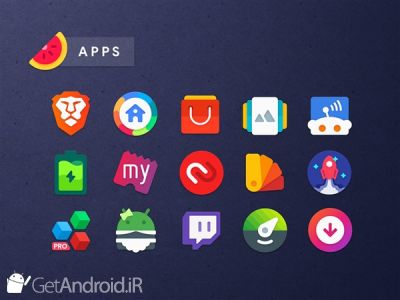 دانلود مجموعه آیکن Sliced Icon Pack اندروید