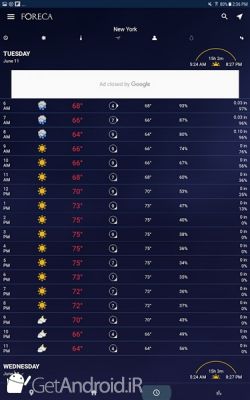 دانلود برنامه Foreca Weather اندروید