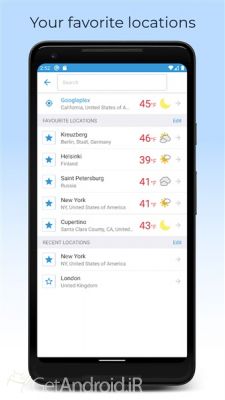 دانلود برنامه Foreca Weather اندروید