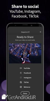 دانلود برنامه Adobe Premiere Rush Video Editor اندروید