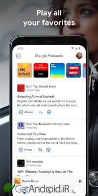 دانلود برنامه گوگل پادکست اندروید